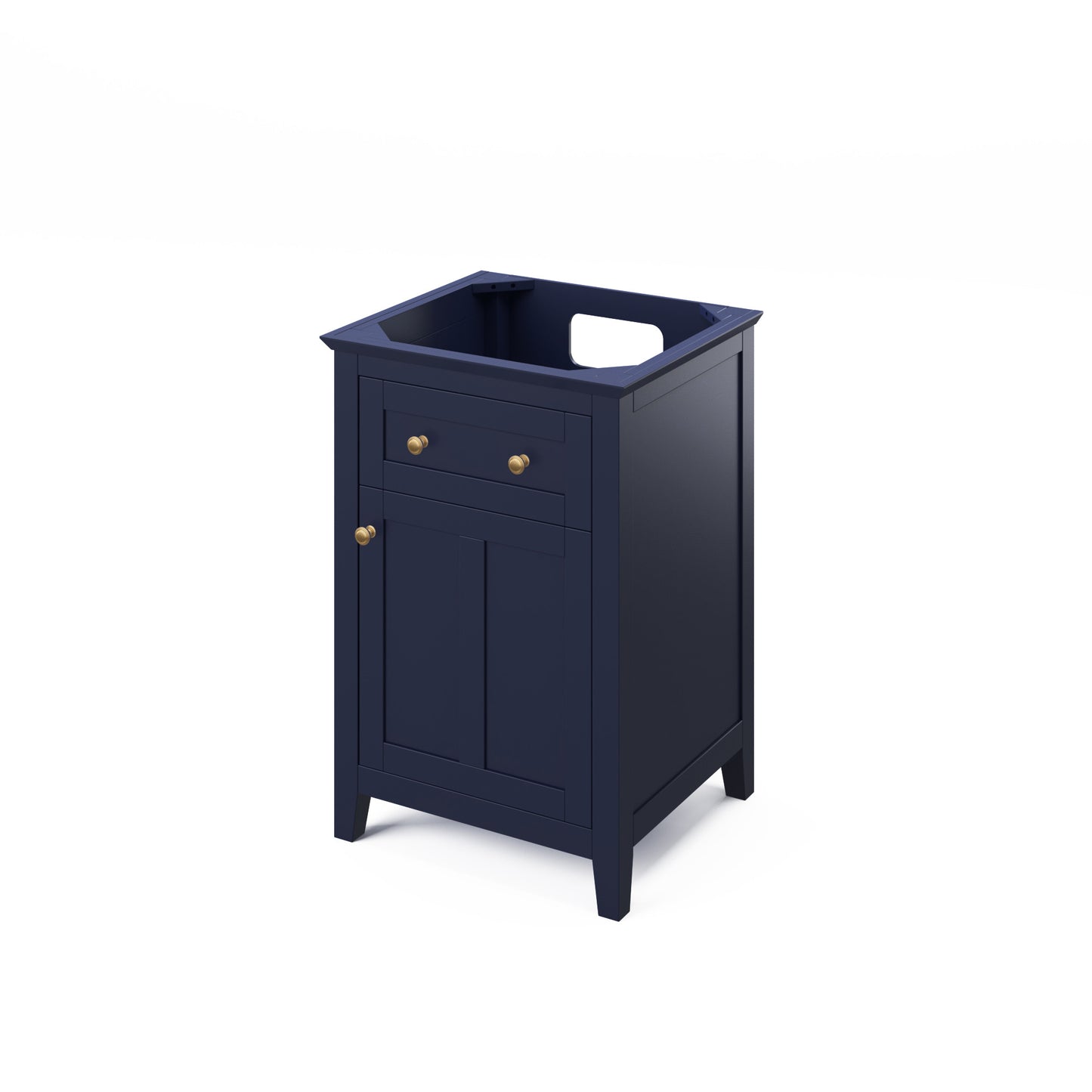 JEFFREY ALEXANDER VKITCHA24BLBGR 24" Hale Blue Chatham Vanity, Black Granite Vanity Top, undermount rectangle bowl - Hale Blue