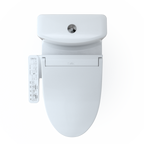 TOTO MW6463074CEMFGN#01 Washlet+ Aquia Iv One-Piece Elongated Dual Flush 1.28 And 0.9 Gpf Toilet And Washlet C2 Bidet Seat - Cotton White