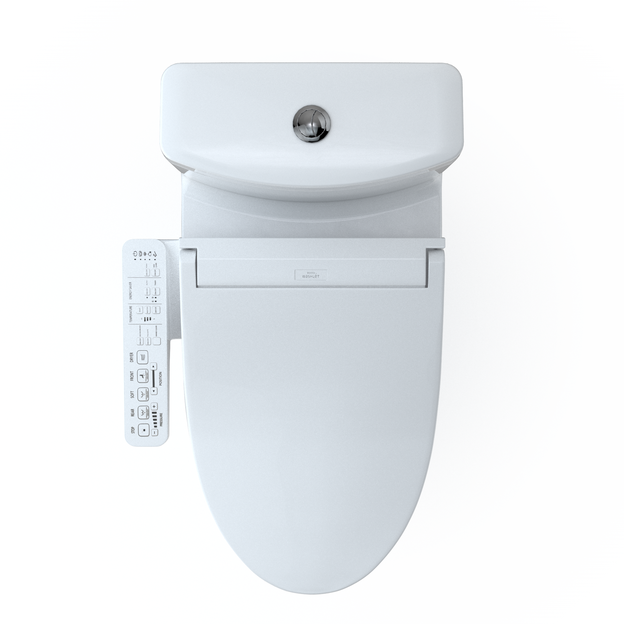 TOTO MW6463074CEMFGN#01 Washlet+ Aquia Iv One-Piece Elongated Dual Flush 1.28 And 0.9 Gpf Toilet And Washlet C2 Bidet Seat - Cotton White