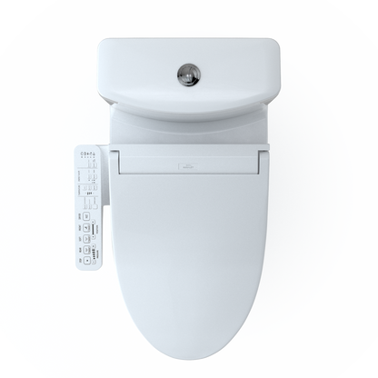 TOTO MW6463074CEMFGN#01 Washlet+ Aquia Iv One-Piece Elongated Dual Flush 1.28 And 0.9 Gpf Toilet And Washlet C2 Bidet Seat - Cotton White