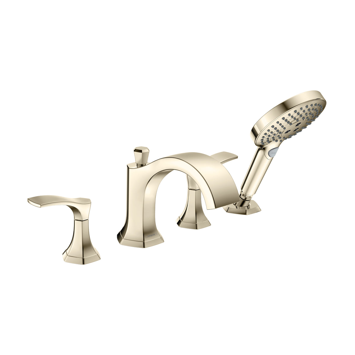 HANSGROHE 04817830 Locarno 4-Hole Roman Tub Set Trim with 1.75 GPM Handshower - Polished Nickel