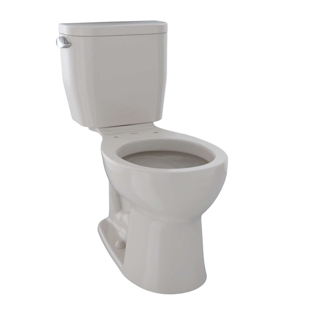 TOTO CST243EF#12 Entrada Two-Piece Round 1.28 Gpf Universal Height Toilet - Sedona Beige