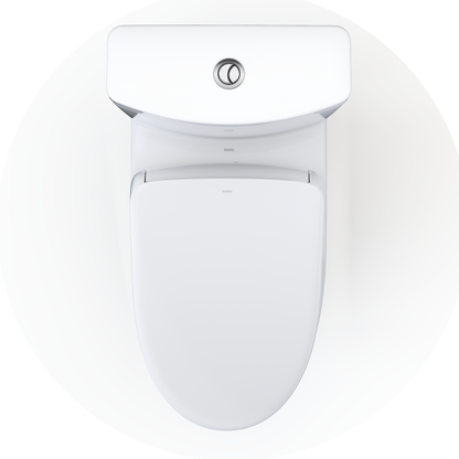 TOTO MW4464726CEMGNA#01 Washlet+ Aquia Iv Two-Piece Elongated Dual Flush 1.28 And 0.9 Gpf Toilet With Auto Flush S7 Contemporary Bidet Seat - Cotton White