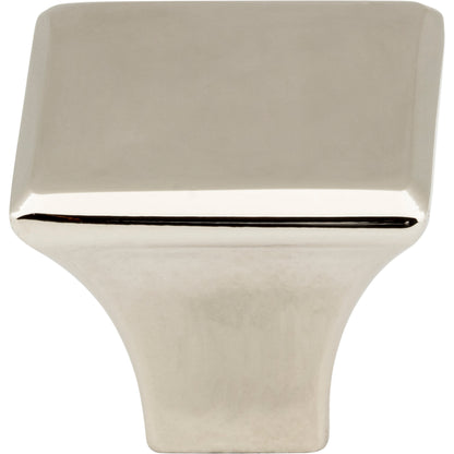 JEFFREY ALEXANDER 972NI Marlo 1-1/8" Length Square Knob - Polished Nickel