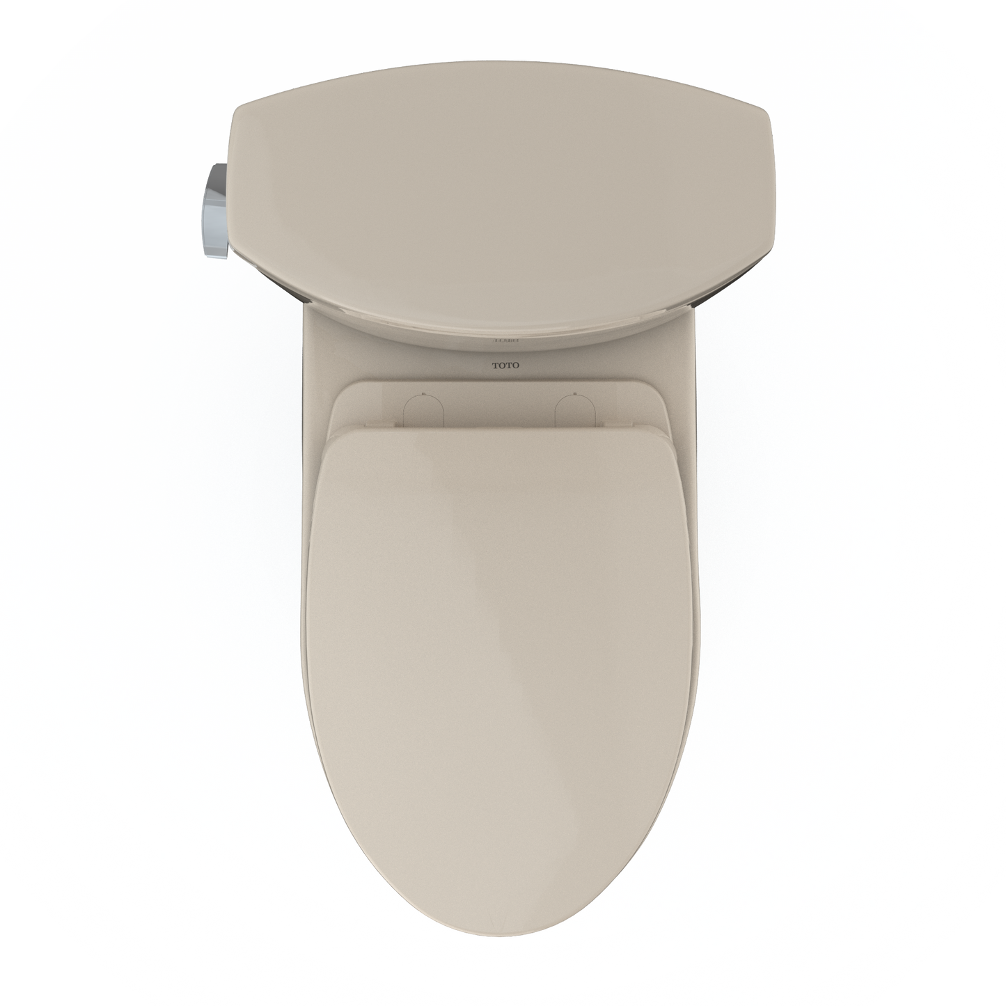 TOTO MS454124CEFG#03 Drake II Two-Piece Elongated 1.28 GPF Universal Height Toilet with CEFIONTECT and SS124 SoftClose Seat , Bone