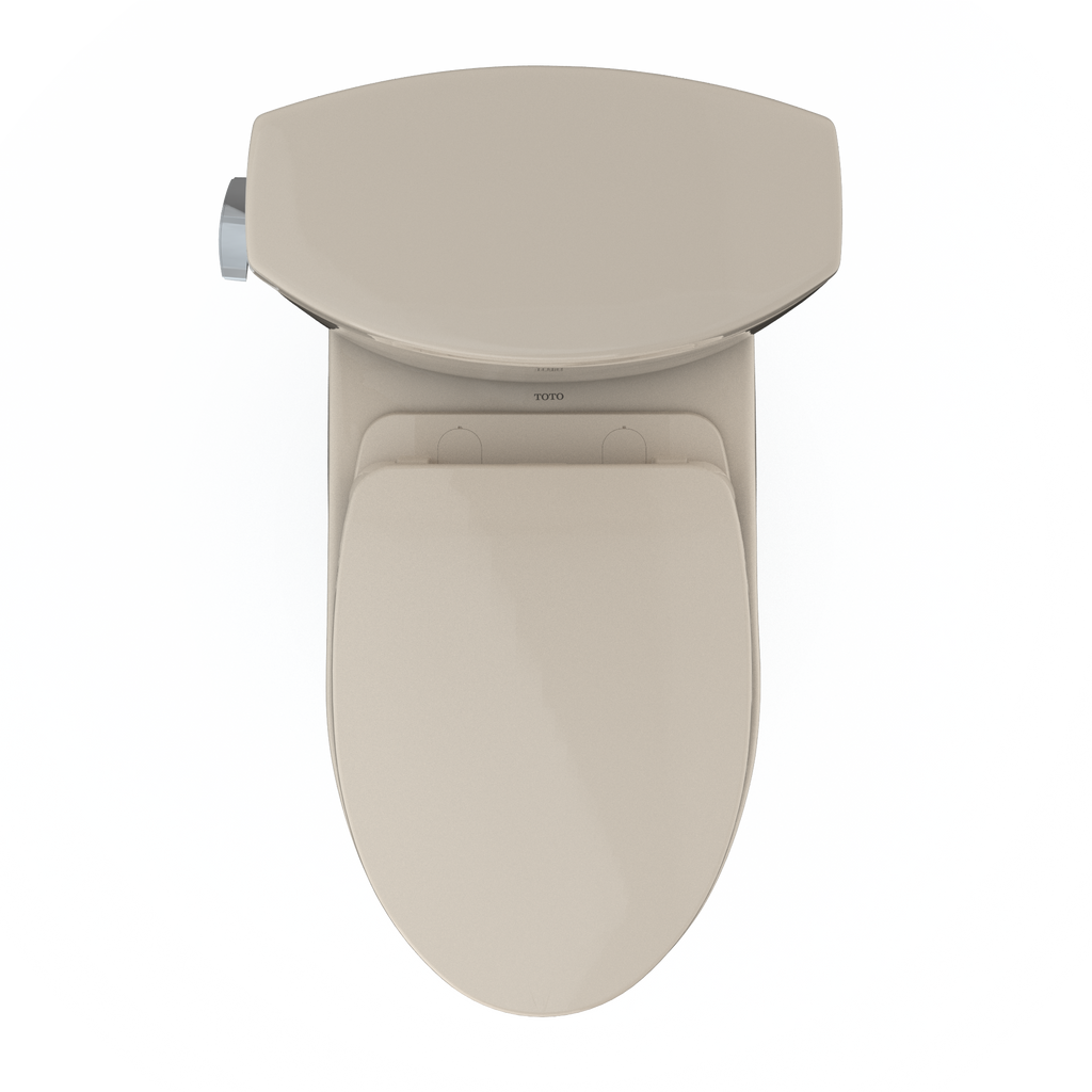 TOTO MS454124CEFG#03 Drake Ii Two-Piece Elongated 1.28 Gpf Universal Height Toilet With Cefiontect And Ss124 Softclose Seat - Bone