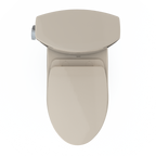 TOTO MS454124CEFG#03 Drake Ii Two-Piece Elongated 1.28 Gpf Universal Height Toilet With Cefiontect And Ss124 Softclose Seat - Bone