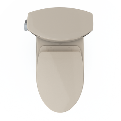 TOTO MS454124CEFG#03 Drake Ii Two-Piece Elongated 1.28 Gpf Universal Height Toilet With Cefiontect And Ss124 Softclose Seat - Bone