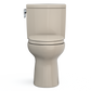 TOTO MS454124CUFG#03 Drake II 1G Two-Piece Elongated 1.0 GPF Universal Height Toilet with CEFIONTECT and SS124 SoftClose Seat , Bone