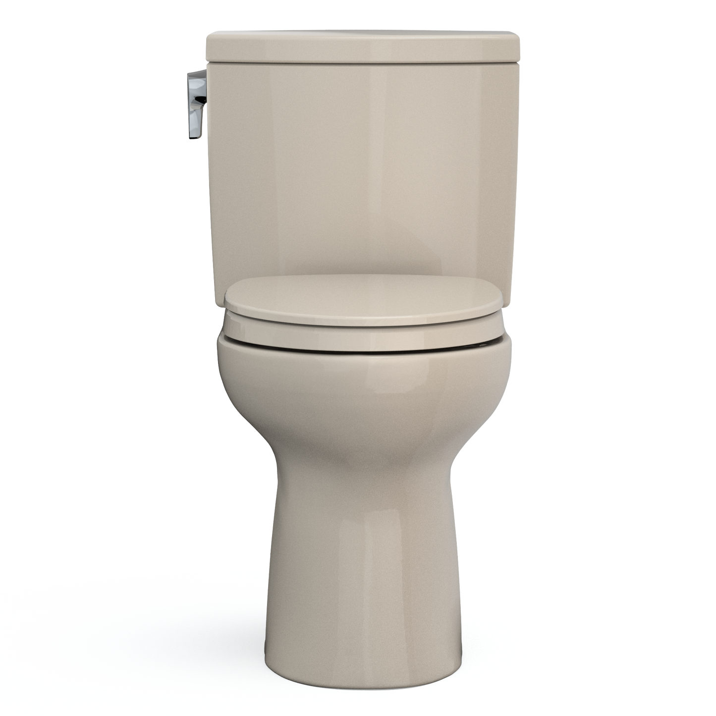 TOTO MS454124CUFG#03 Drake II 1G Two-Piece Elongated 1.0 GPF Universal Height Toilet with CEFIONTECT and SS124 SoftClose Seat , Bone