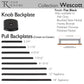 TOP KNOBS TK3277BLK Wescott Pull Backplate - Flat Black