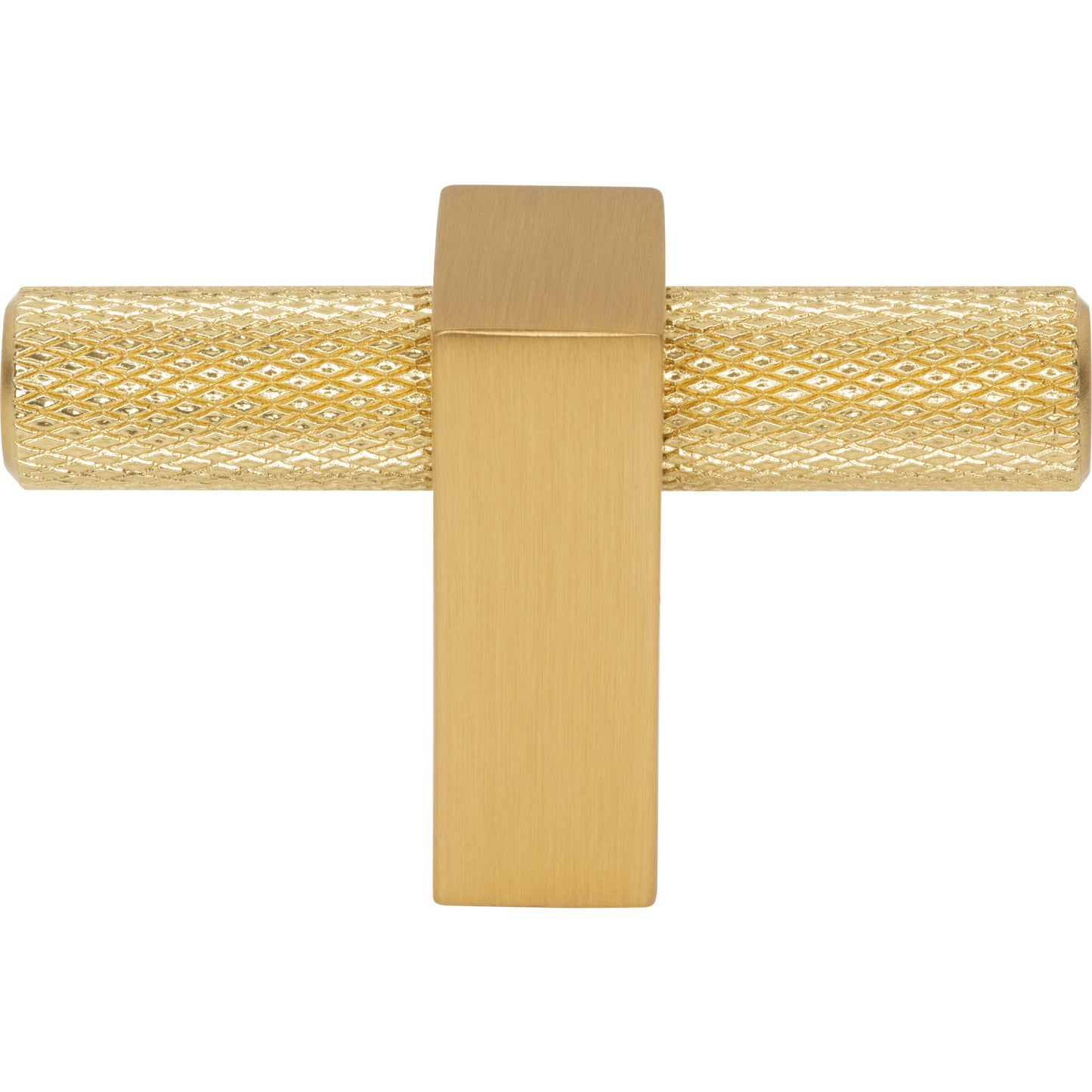 JEFFREY ALEXANDER 498T-BG Larkin Knurled 2-3/8" Length Bar Knob - Brushed Gold