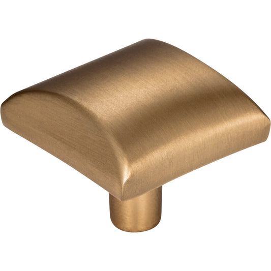 ELEMENTS 525SBZ Glendale 1-1/8" Length Square Knob - Satin Bronze