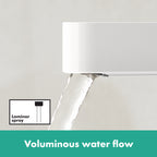 HANSGROHE 76010701 Finoris Single-Hole Faucet 100 with Pop-Up Drain, 1.2 GPM - Matte White