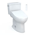 TOTO MW7763084CSG#01 Drake Washlet+ Two-Piece Elongated 1.6 Gpf Tornado Flush Toilet With C5 Bidet Seat - Cotton White