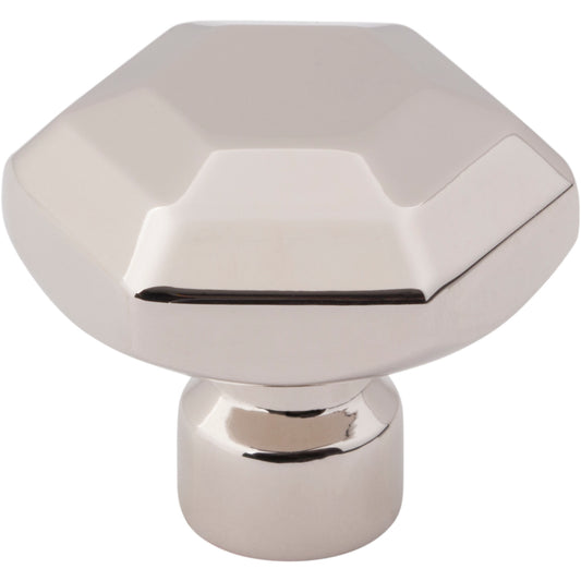 TOP KNOBS TK3200PN Dustin 1 1/4" Length Geometric Knob - Polished Nickel