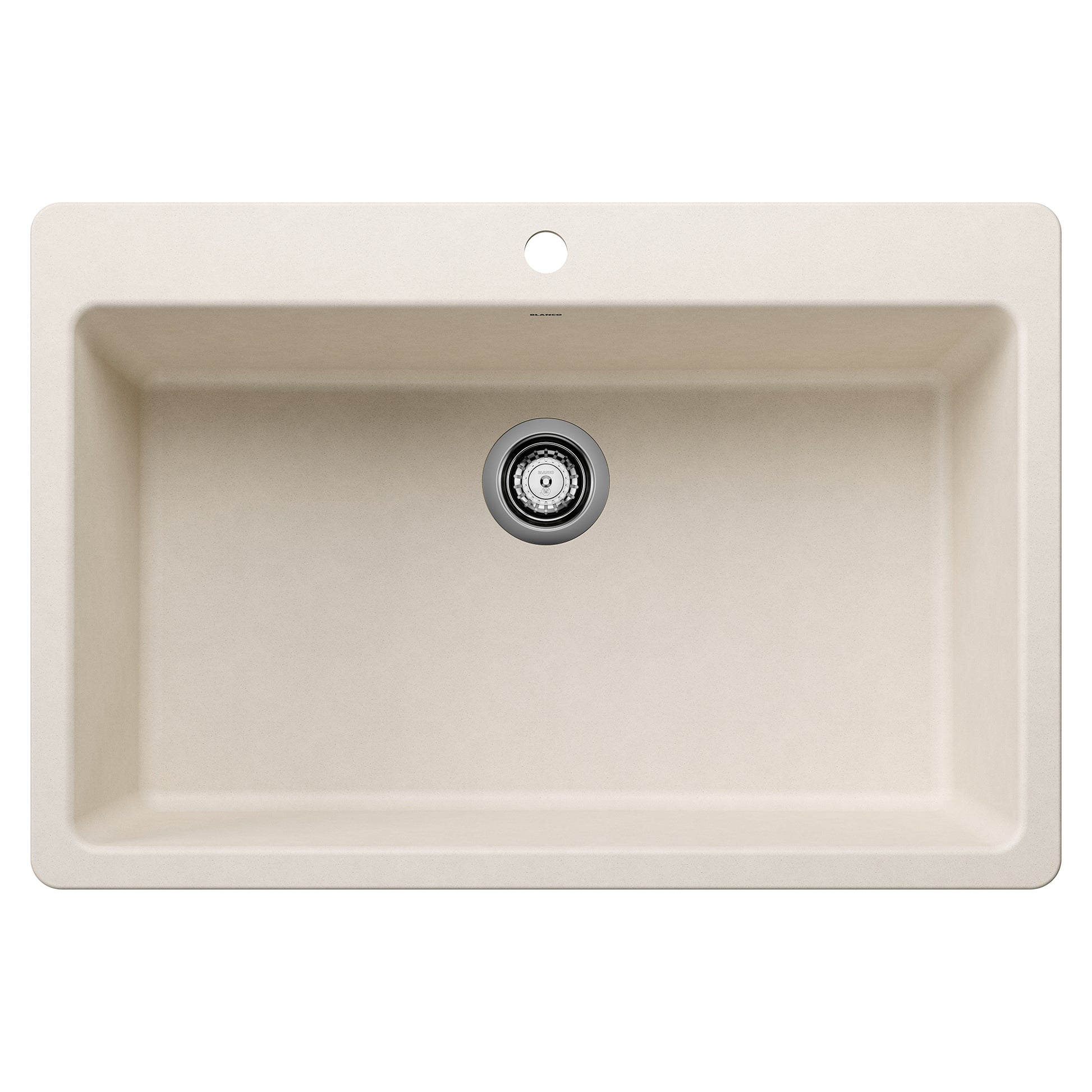 BLANCO 443201 Liven Liven SILGRANIT 33" Super Single Dual Mount Kitchen Sink - Soft White in Soft White