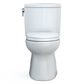 TOTO MS474124CUFG#01 Vespin II 1G Two-Piece Elongated 1.0 GPF Universal Height Toilet with CEFIONTECT and SS124 SoftClose Seat , Cotton White