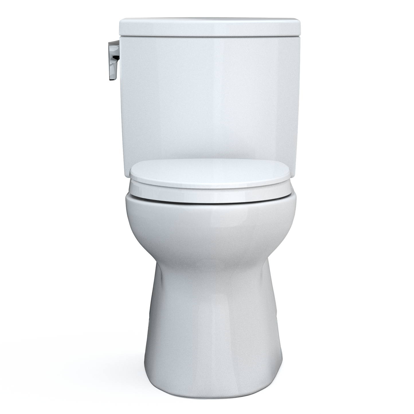 TOTO MS474124CUFG#01 Vespin II 1G Two-Piece Elongated 1.0 GPF Universal Height Toilet with CEFIONTECT and SS124 SoftClose Seat , Cotton White