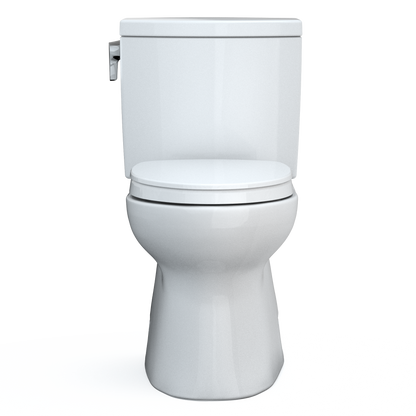 TOTO MS474124CUFG#01 Vespin Ii 1G Two-Piece Elongated 1.0 Gpf Universal Height Toilet With Cefiontect And Ss124 Softclose Seat - Cotton White