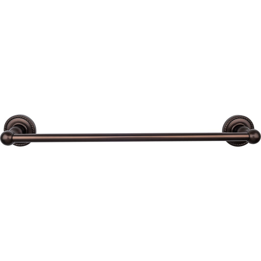 TOP KNOBS ED6ORBF TOP BATH (R) Edwardian Bath Single 20 1/2" Wall Mounted Towel Bar - Oil Rubbed Bronze