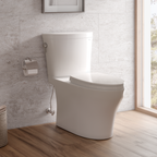 TOTO MS448124CEMFGN#01 Aquia Iv Arc Two-Piece Elongated Dual Flush 1.28 And 0.9 Gpf Universal Height Toilet With Cefiontect -