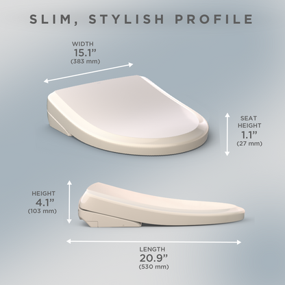 TOTO SW4734#12 Washlet S7A Electronic Bidet Toilet Seat With Ewater+ Bowl And Wand Cleaning And Auto Open And Close Classic Lid - Sedona Beige