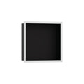 HANSGROHE 56098700 XtraStoris Individual Wall Niche Matte Black with Design Frame 12"x 12"x 4" - Matte White