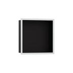HANSGROHE 56098700 XtraStoris Individual Wall Niche Matte Black with Design Frame 12"x 12"x 4" - Matte White