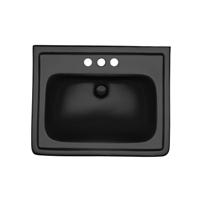 TOTO LPT532.4N#51 Promenade 24" X 19-1/4" Rectangular Pedestal Bathroom Sink For 4 Inch Center Faucets - Ebony