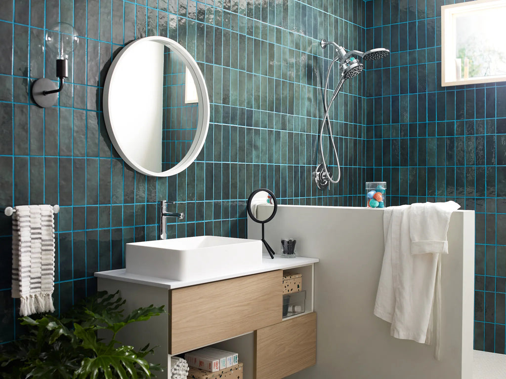 MOEN IN208C2SRN Inly  Six-Function 6-1/2" Diameter Spray Head Eco Rainshower And Handshower In Spot Resist Brushed Nickel
