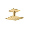 AXOR 35312251 ShowerSolutions Showerhead 250 Square 2-Jet Ceiling Connection, 2.5 GPM - Brushed Gold Optic