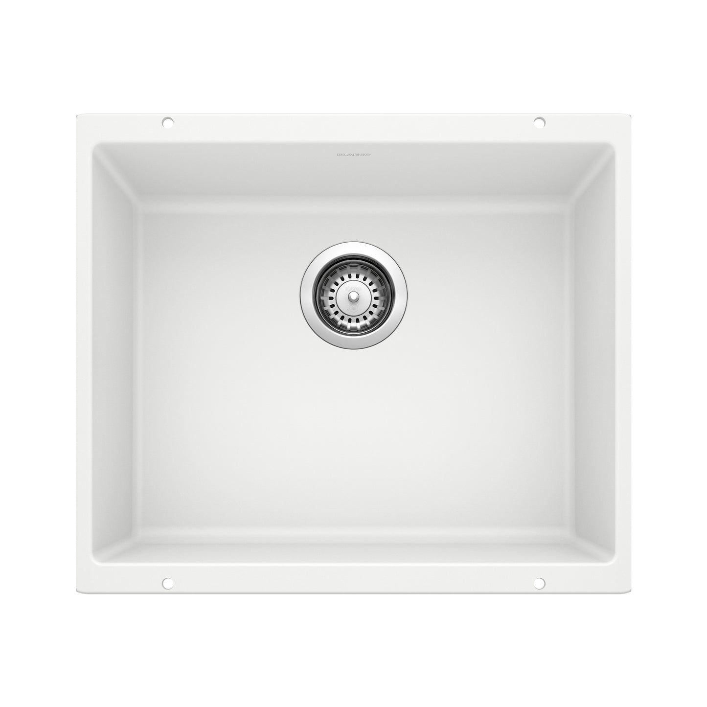 BLANCO 513426 Precis Precis SILGRANIT 21" Single Bowl Undermount Kitchen Sink - White in White