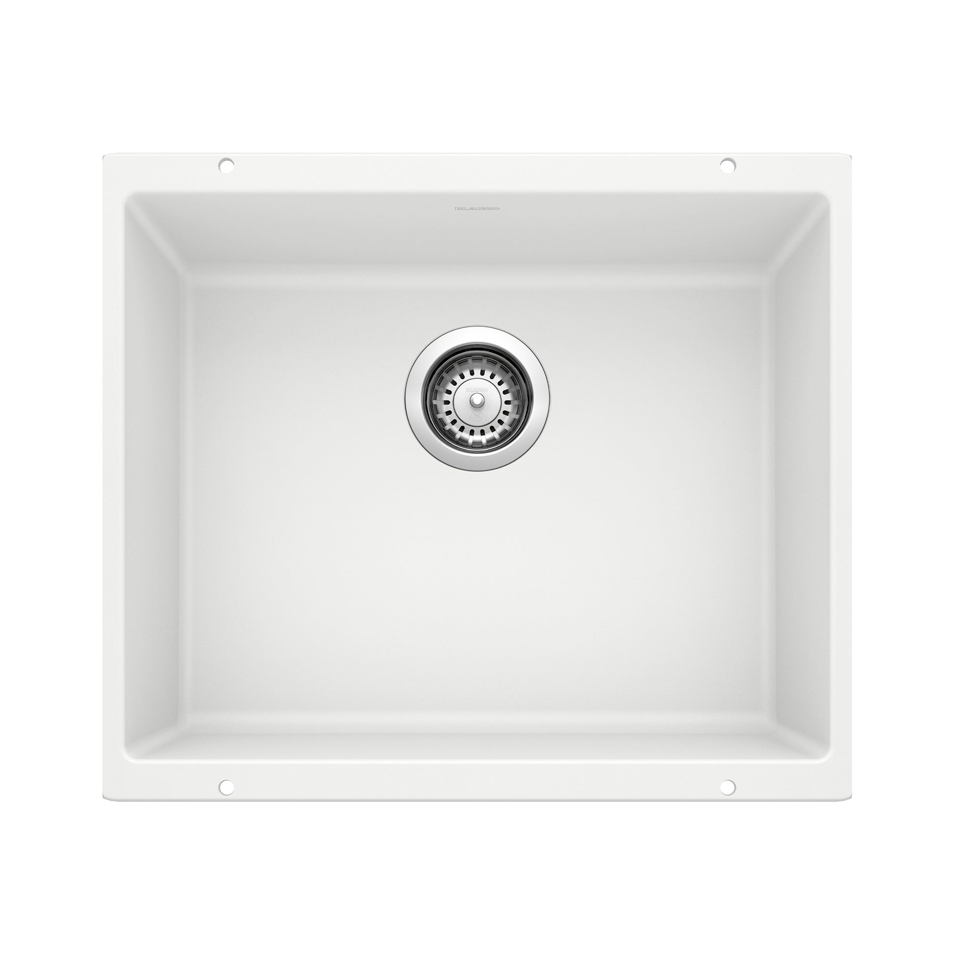 BLANCO 513426 Precis Precis SILGRANIT 21" Single Bowl Undermount Kitchen Sink - White in White