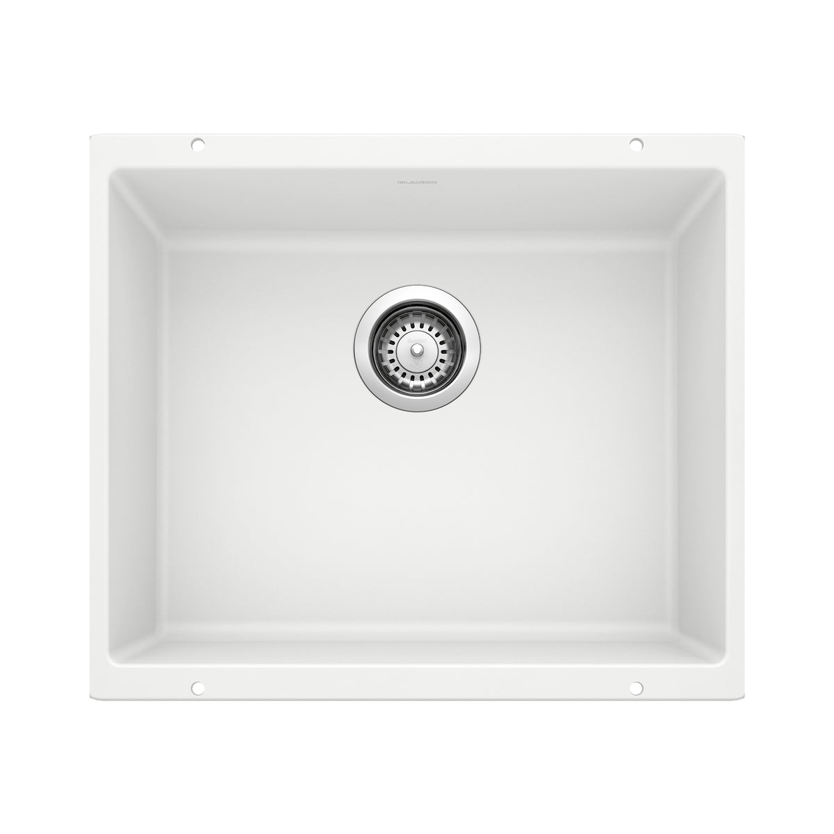 BLANCO 513426 Precis Precis SILGRANIT 21" Single Bowl Undermount Kitchen Sink - White in White