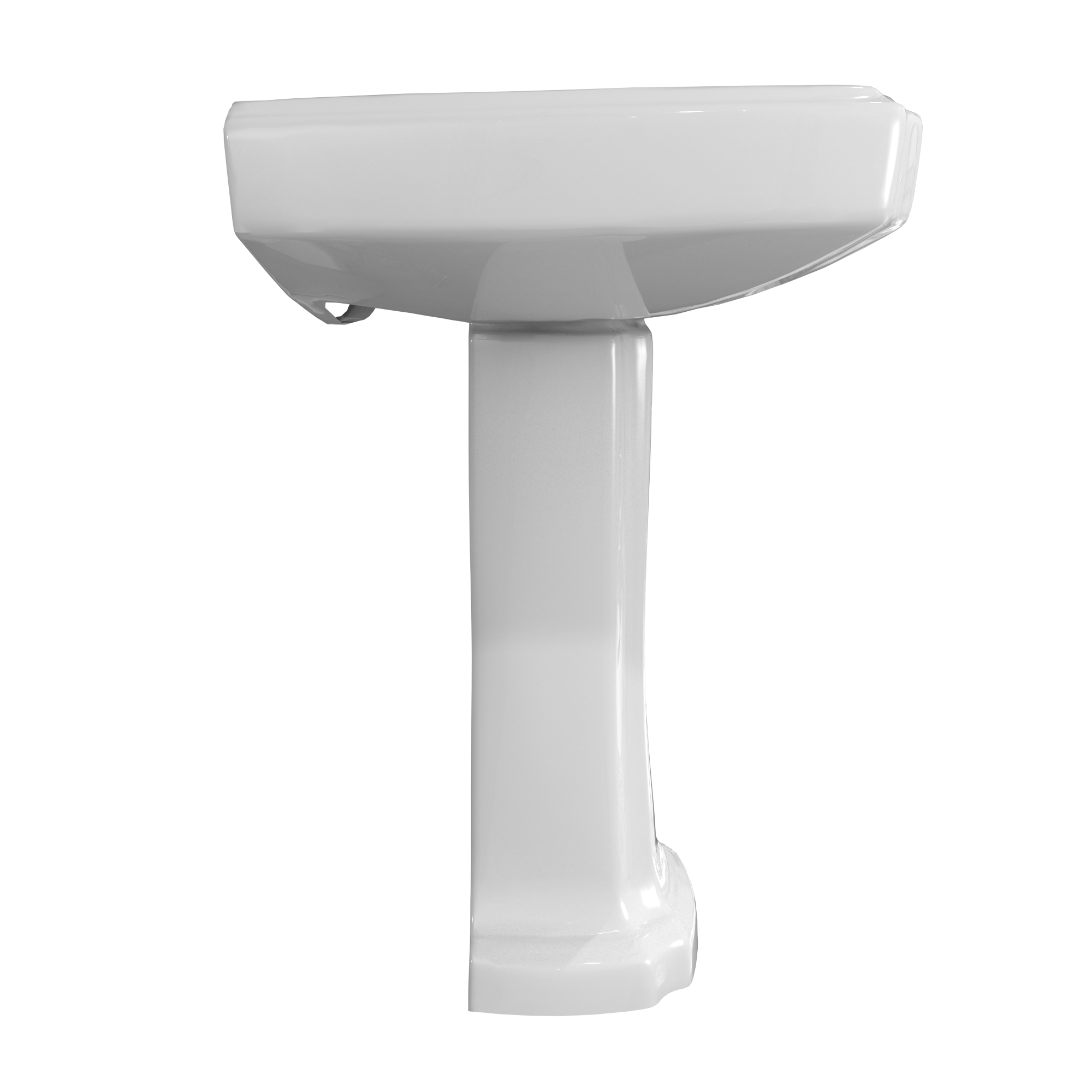 TOTO LPT970.8#01 Guinevere 27-1/8" x 19-7/8" Rectangular Pedestal Bathroom Sink for 8 Inch Center Faucets , Cotton White