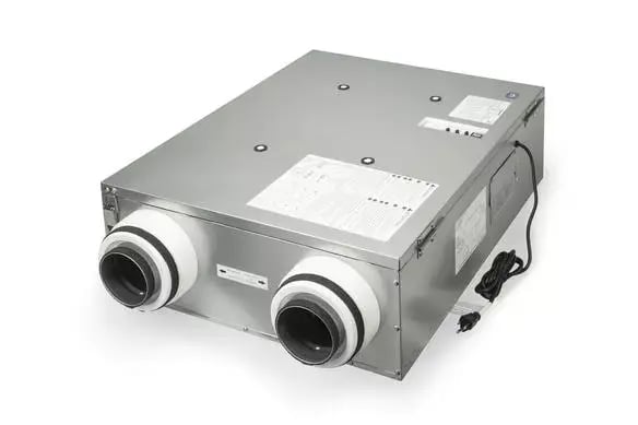 PANASONIC FV-10VEC2RH Intelli-Balance100 Mirrored and Hardwired Any Climate Energy Recovery Ventilator (ERV), 30/50/60/70/80/90/100 CFM