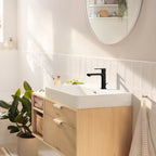 HANSGROHE 72517671 Rebris S Single-Hole Faucet 110 with Pop-Up Drain, 1.2 GPM - Matte Black