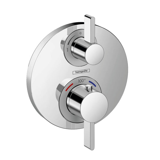 HANSGROHE 15758001 Ecostat S Thermostatic Trim with Volume Control and Diverter - Chrome