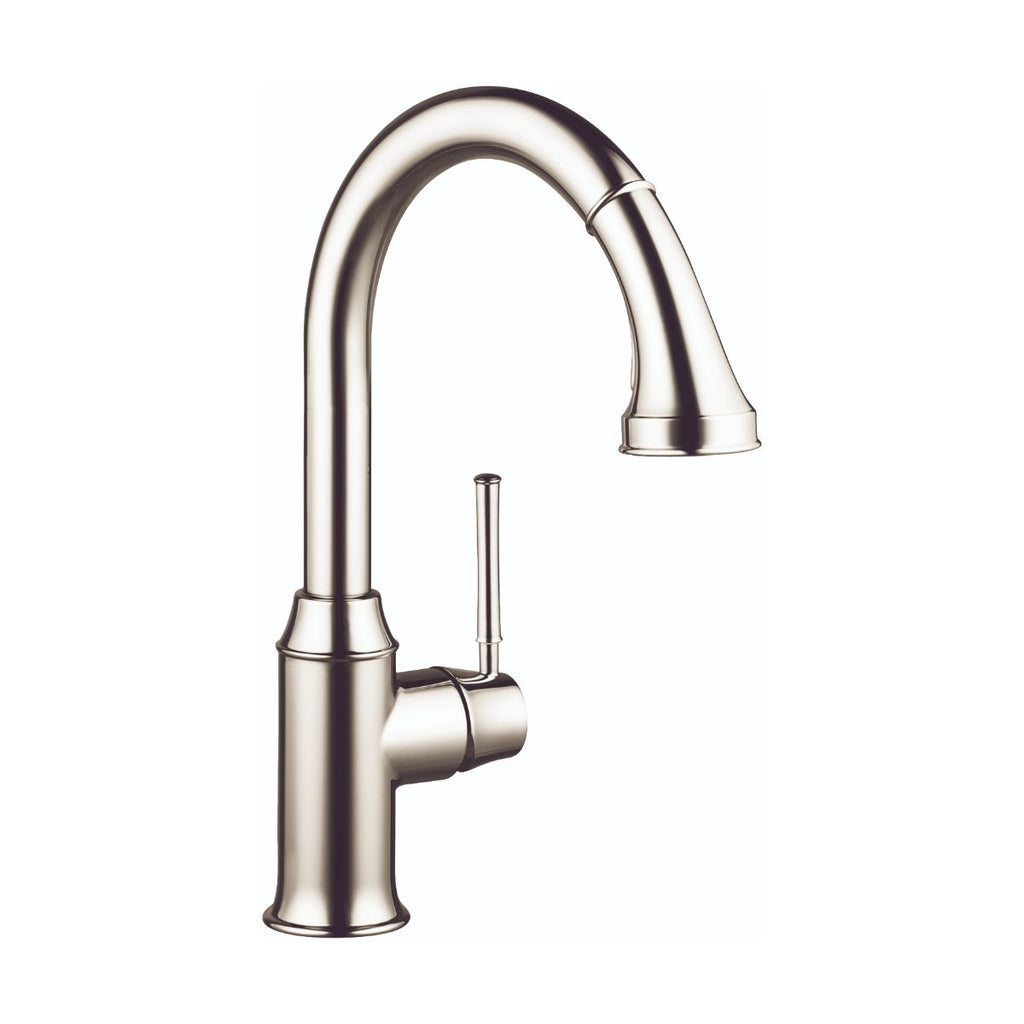 HANSGROHE 04215830 Talis C HighArc Kitchen Faucet, 2-Spray Pull-Down, 1.75 GPM - Polished Nickel