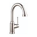 HANSGROHE 04215830 Talis C HighArc Kitchen Faucet, 2-Spray Pull-Down, 1.75 GPM - Polished Nickel
