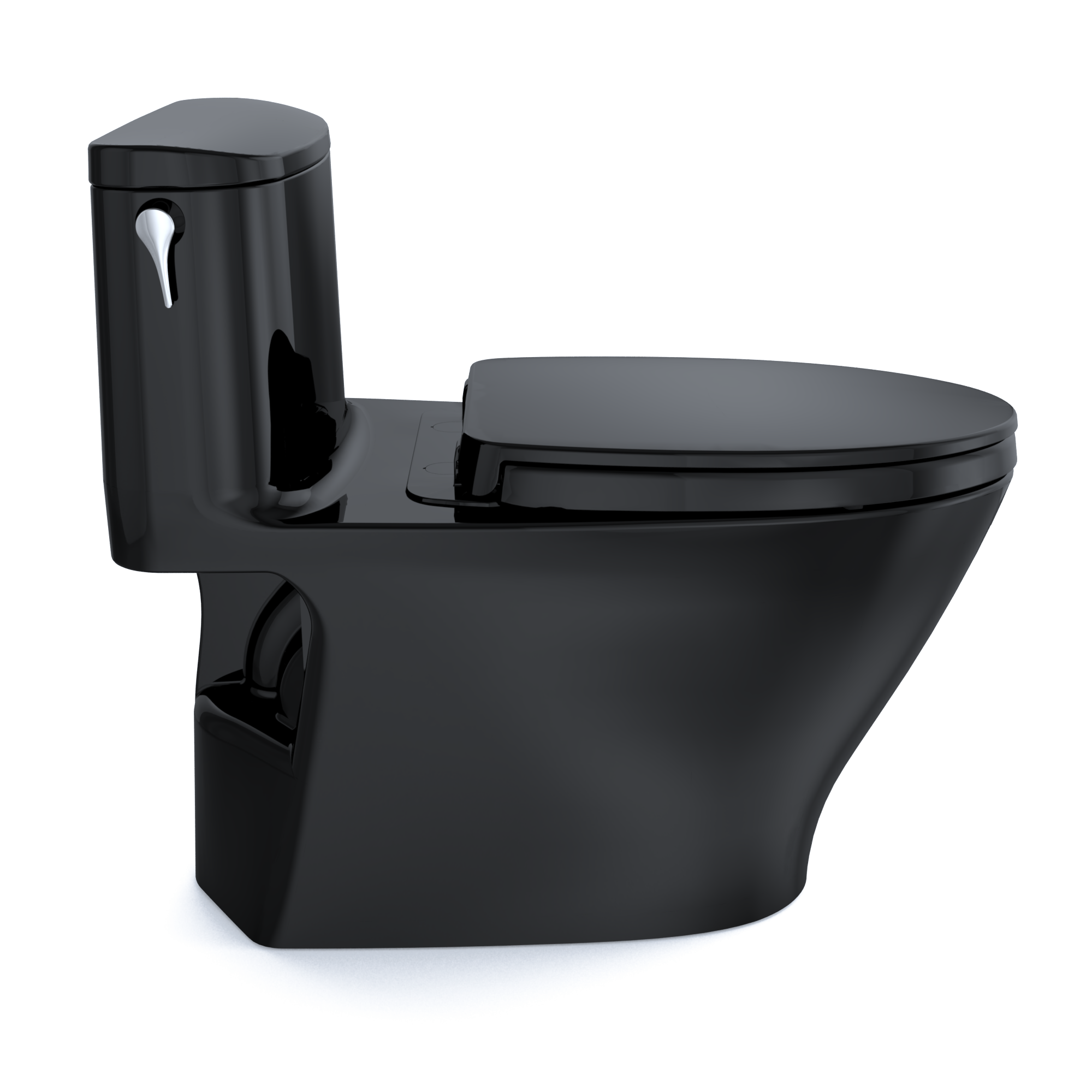 TOTO MS642124CUF#51 Nexus 1G One-Piece Elongated 1.0 Gpf Universal Height Toilet With Ss124 Softclose Seat - Ebony