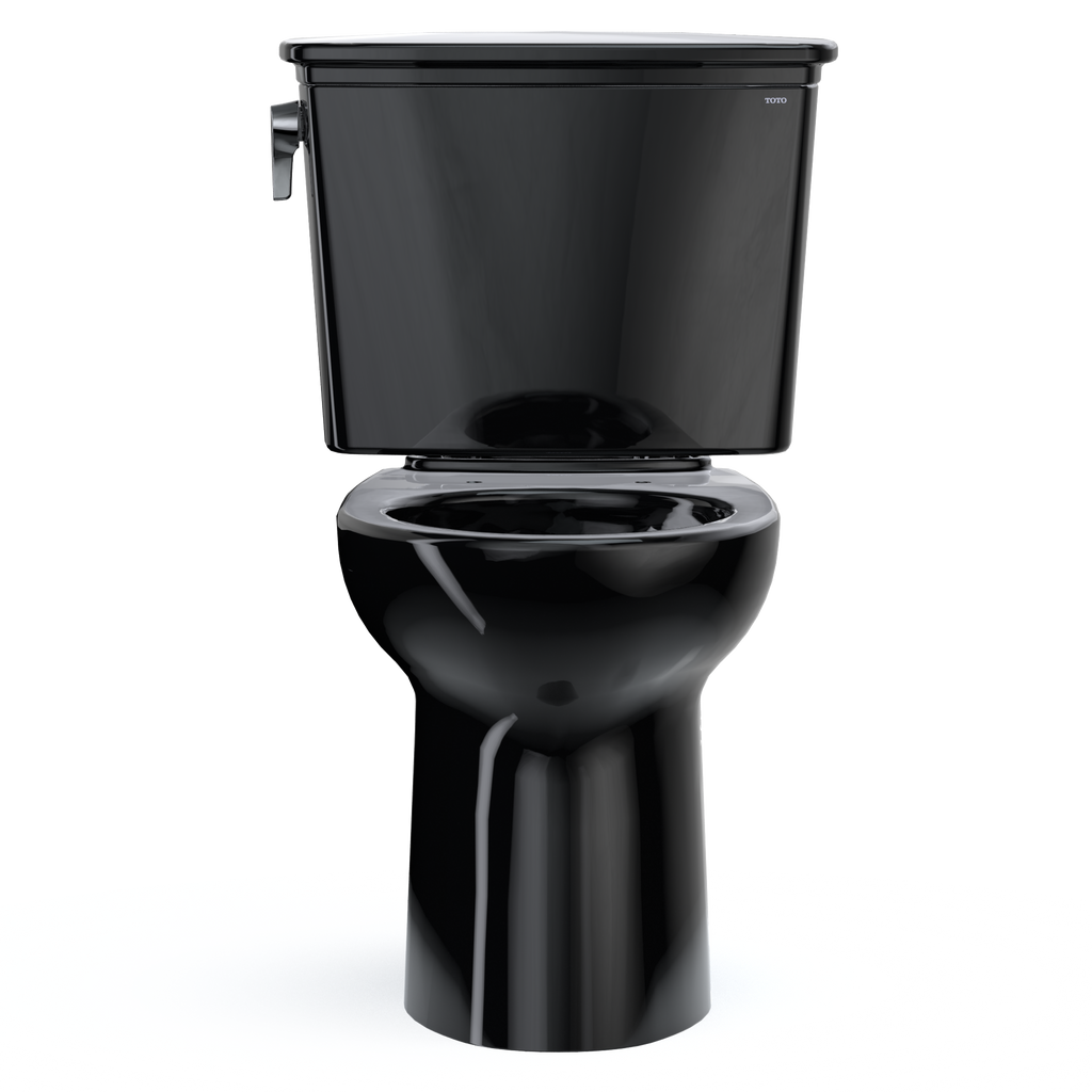 TOTO CST786CE#51 Drake Transitional Two-Piece Elongated 1.28 Gpf Tornado Flush Toilet - Ebony