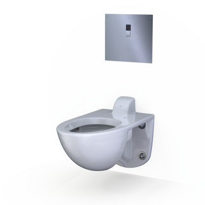 TOTO TET2GB31#SS Ecopower Touchless 1.6 Gpf High-Efficiency Concealed Toilet Flushometer Valve For Back Spud With 14 X 12 Cover Plate - Stainless Steel