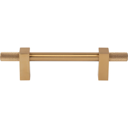 JEFFREY ALEXANDER 698-96SBZ Larkin Knurled Ends 96 mm Center-to-Center Bar Pull - Satin Bronze
