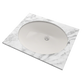 TOTO LT579G#11 Rendezvous Oval Undermount Bathroom Sink with CEFIONTECT , Colonial White