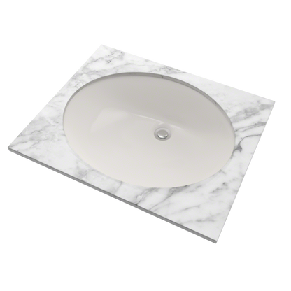TOTO LT579G#11 Rendezvous Oval Undermount Bathroom Sink With Cefiontect - Colonial White