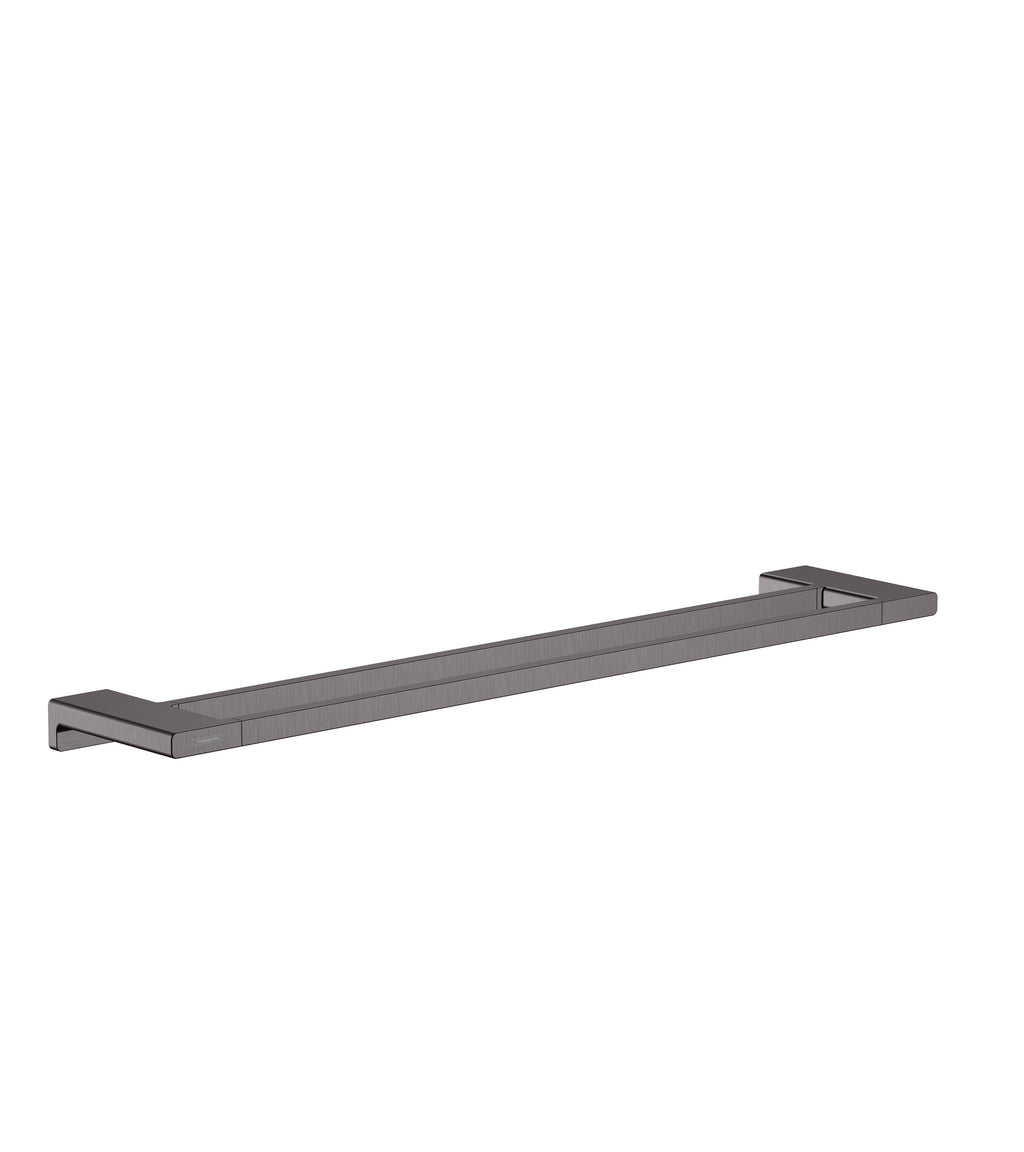 HANSGROHE 41743340 AddStoris Double Towel Bar - Brushed Black Chrome