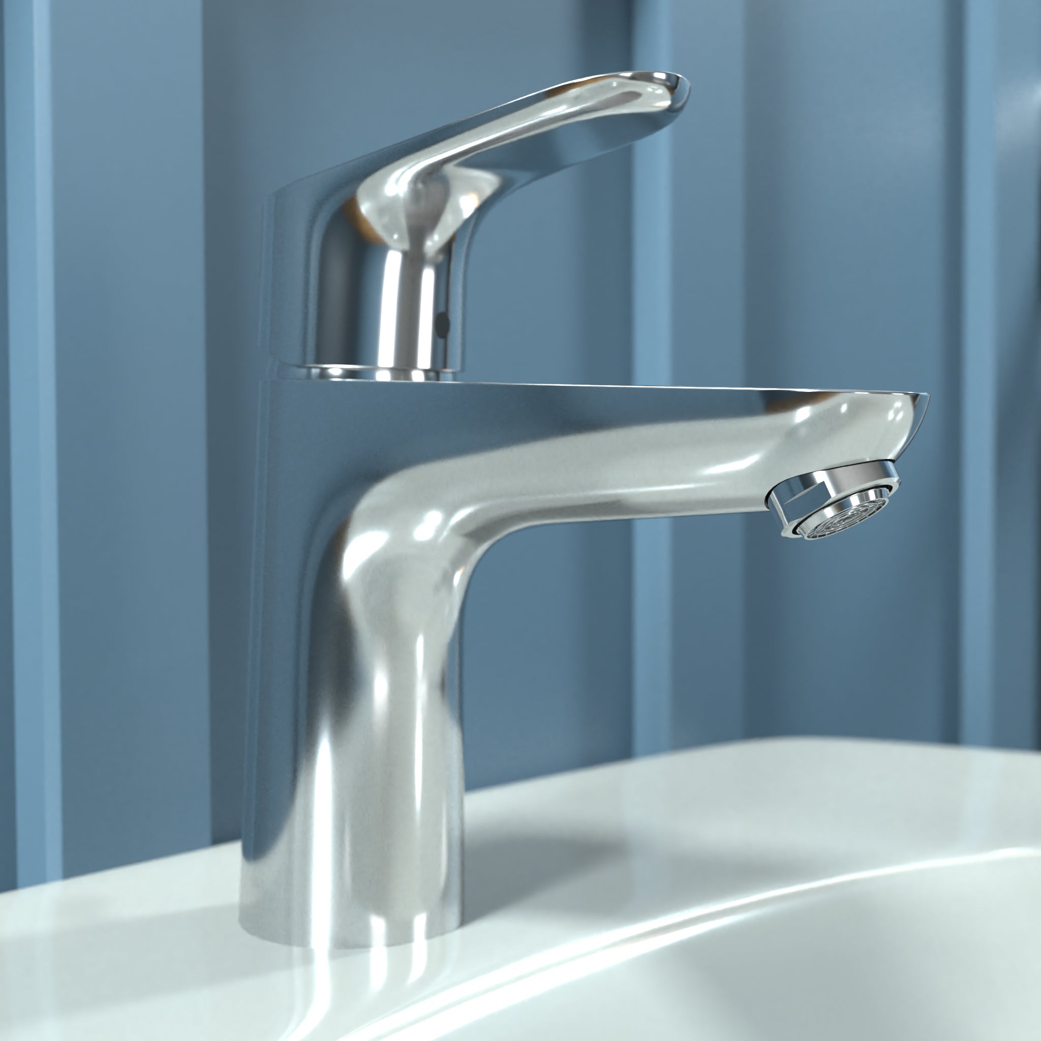 HANSGROHE 04371000 Focus Single-Hole Faucet 100 with Pop-Up Drain, 1.2 GPM - Chrome