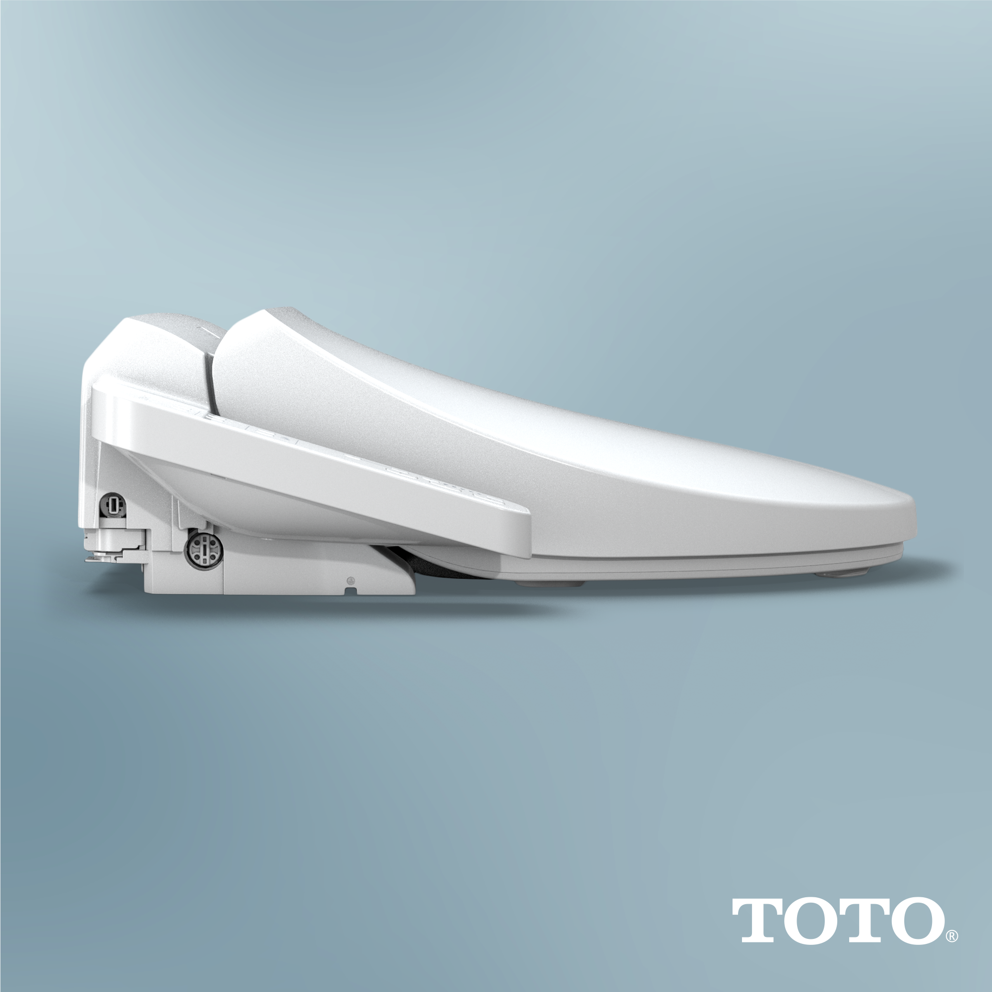 TOTO SW3004#01 Washlet A2  Electronic Bidet Toilet Seat With Heated Seat And Softclose Lid - Cotton White